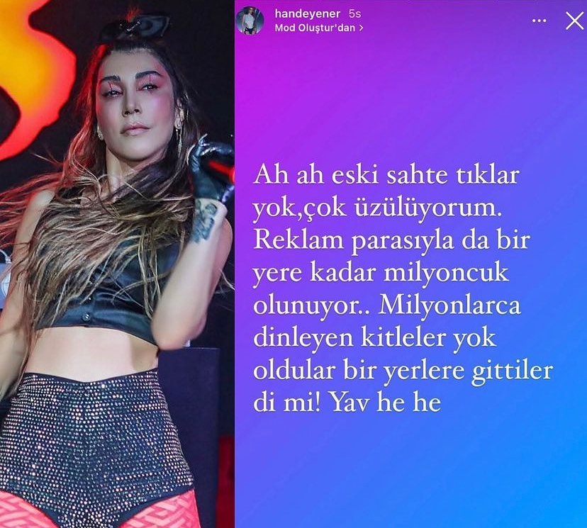 hande yener den sarkicilara sert gonderme